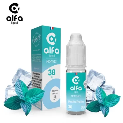 Menthe Fraiche 10ML – ALFA LIQUID - Agadirvapes Ma