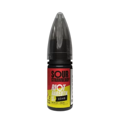 Sour Strawberry Nic Salt E-Liquid Bar Edition by Riot Squad (10ml) - 10mg