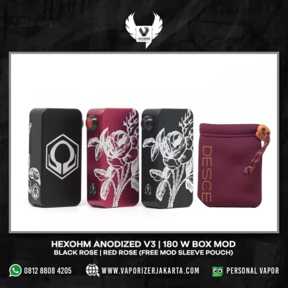 HEXOHM V3.0 ANODIZED (CRAVING VAPOR WARRANTY+ FREE 1 SLEEVE MOD)