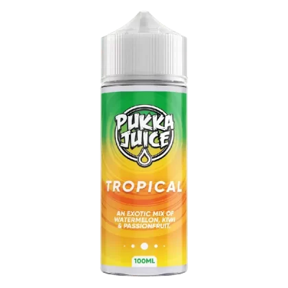 Pukka Juice 100ml E-liquid Shortfill Tropical - Nicotine Strength#0mg (DECB3A)