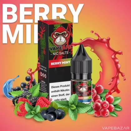 VapeApe – Berry Mint – Nic Salts - 10mg/ml, 20mg/ml
