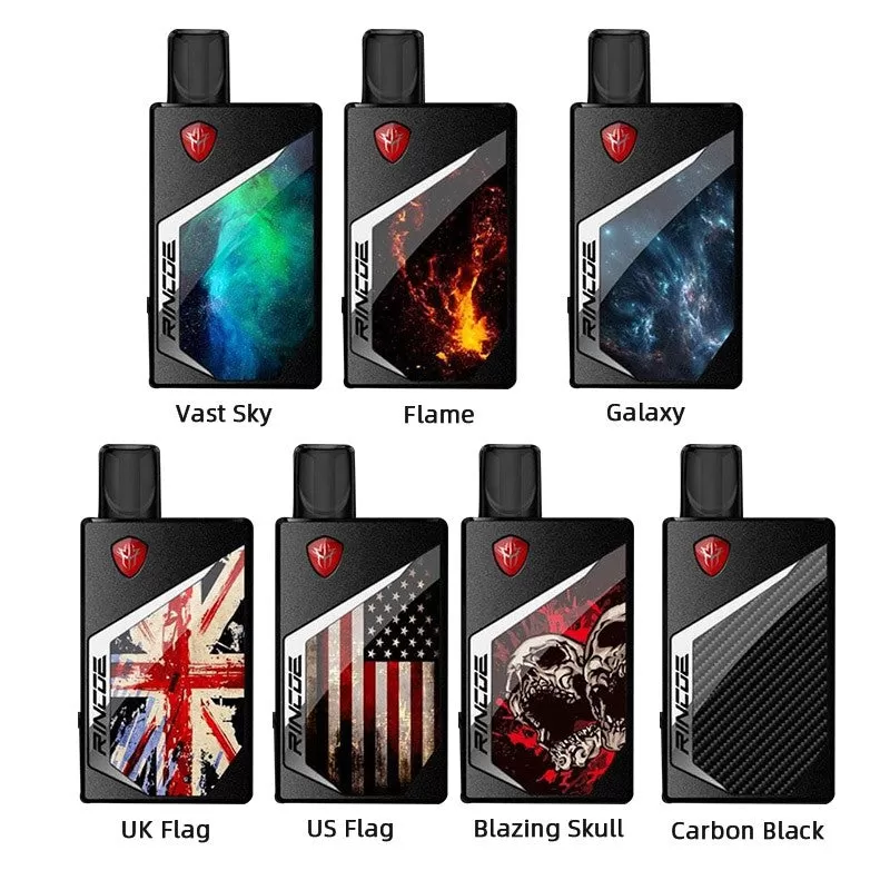 Rincoe Tix Pod System Starter Kit 1000mAh - Carbon Black