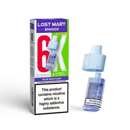 Lost Mary BM6000 Prefilled Pod Blue Razz Gami - Ecigpremium