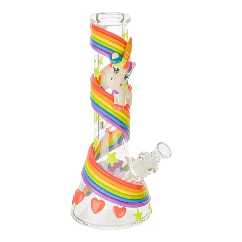 Rainbow Unicorn Bong – 13 in - Ejuicewarehouse