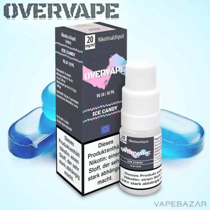 Overvape Nikotinsalz Liquid – Ice Candy - 10mg/ml, 5mg/ml; Glycerin, Nikotinlaktat