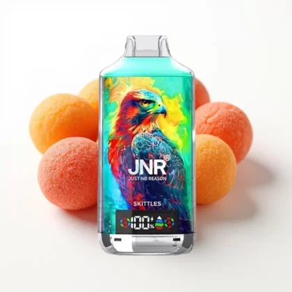 JNR Falcon X 18000 Puffs Skittles 24ml Dual Mesh Coil Tipo-C - Fumotvapemexico