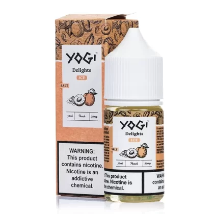 Yogi Delights Salt Peach Ice eJuice - Vape Product, Vape Product (B0D488)