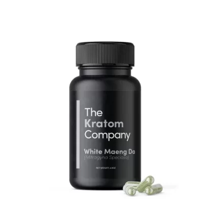 White Maeng Da Kratom Capsules | Premium Quality by The Kratom Company - Discountvapepen