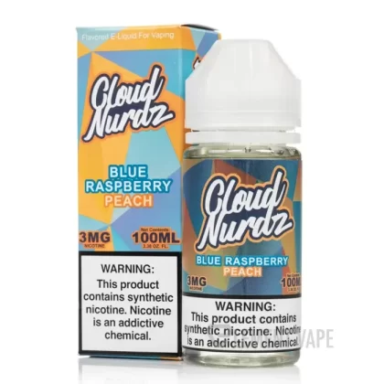 Blue Raspberry Peach – Cloud Nurdz – 100mL - Ecigpremium