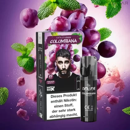 Cataleya by Samra Prefilled Pod – COLOMBIANA - Glycerin / Nikotinsalz / Propylenglykol / Aromastoffe / Nikotin / Cataleya by Samra / 20mg/ml