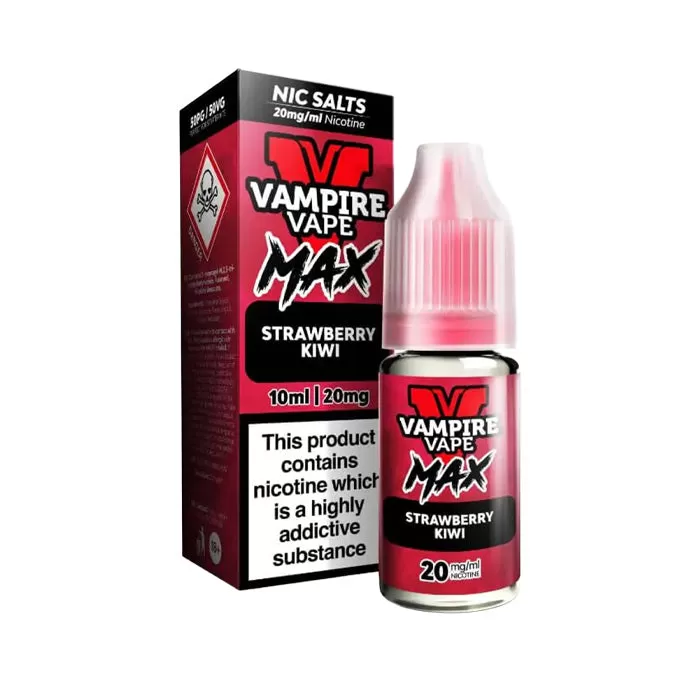 Strawberry Kiwi Nic Salt E-Liquid by Vampire Vape Max - 20 mg - High Strength