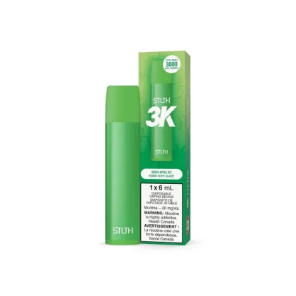 STLTH 3K Disposable Vape – Green Apple Ice
