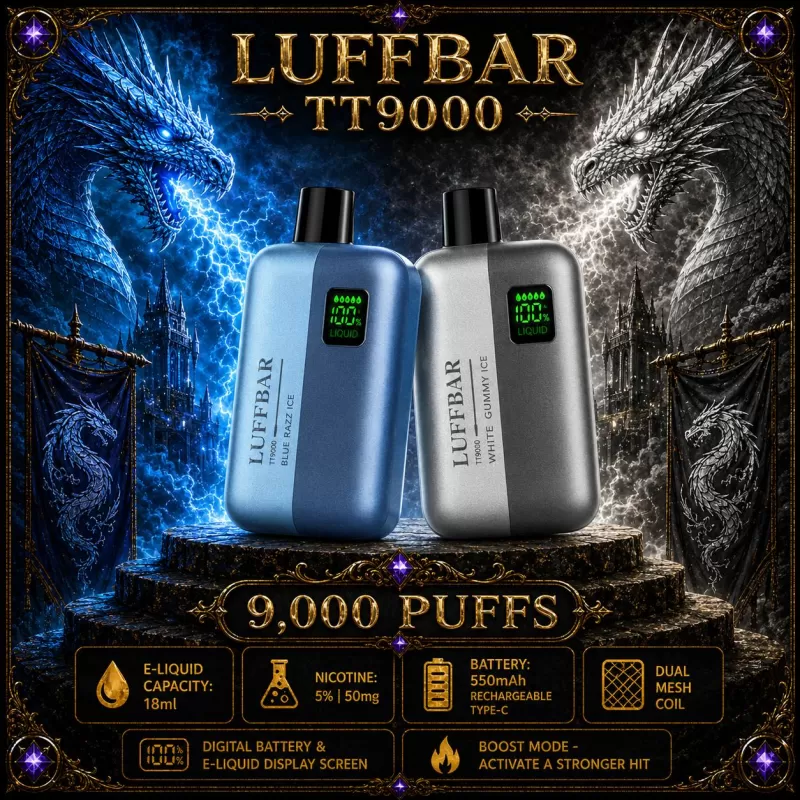 LUFFBAR TT9000 - Crushed Berries - Vapeciga