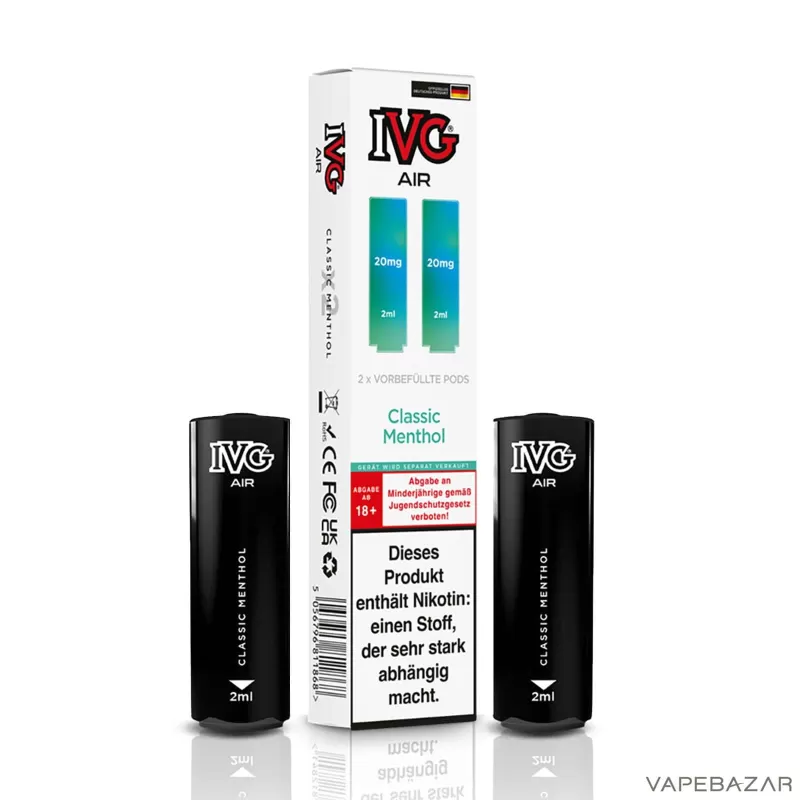 IVG AIR Pods – Classic Menthol (2er Pack) - IVG / 20mg/ml / 2ml / Nein - Image 3
