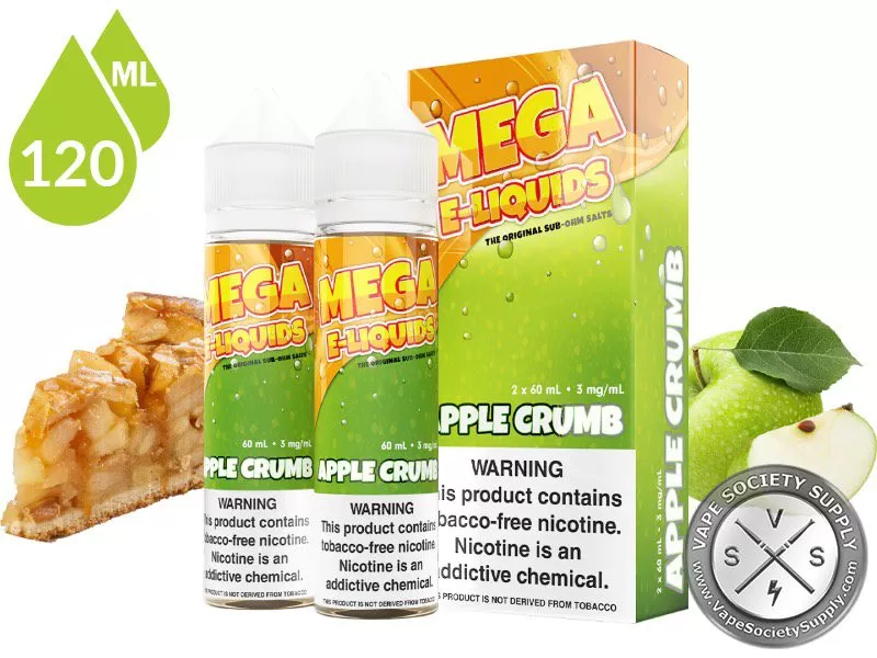 Apple Crumb MEGA E-LIQUIDS 2x60ml