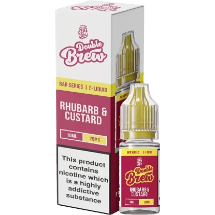 Ohm Brew Double Brew Nic Salt E-Liquid Rhubarb & Custard