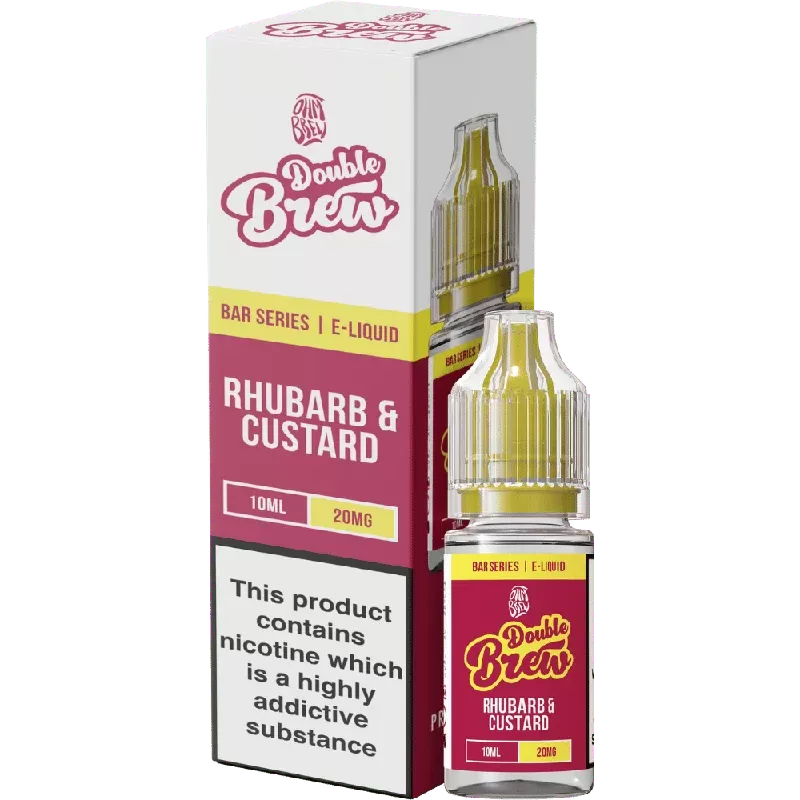 Ohm Brew Double Brew Nic Salt E-Liquid Rhubarb & Custard