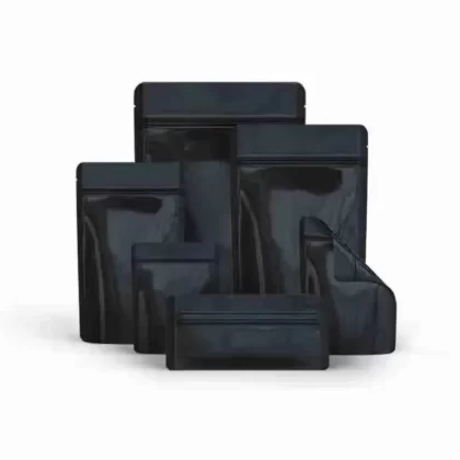 Smell Proof Mylar Bags – Solid Black - Discountvapepen
