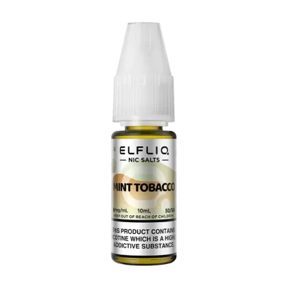 Mint Tobacco Elfliq Nic Salt by Elfbar - 10ml - 5mg - Vape Product