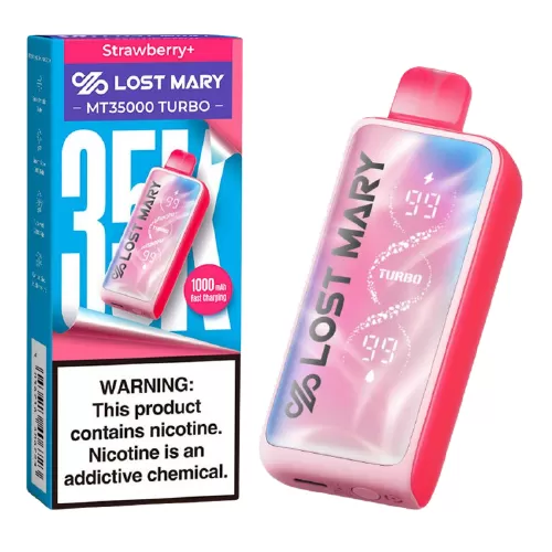 Strawberry Disposable Vape (35000 Puffs) by Lost Mary MT35000 Turbo