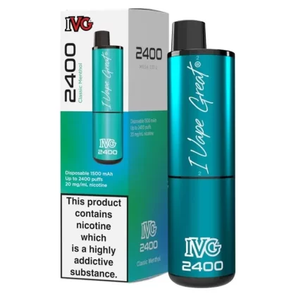 IVG 2400 Puff Disposable Vape – Classic Menthol