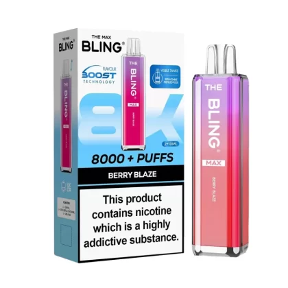 The Crystal Bling Max 8000 Prefilled Vape Kit - Cherry Ice