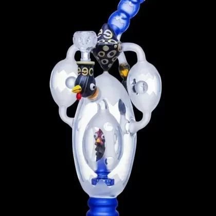 Cheech – 14.5″ Rooster in a Bubble Deluxe Bong