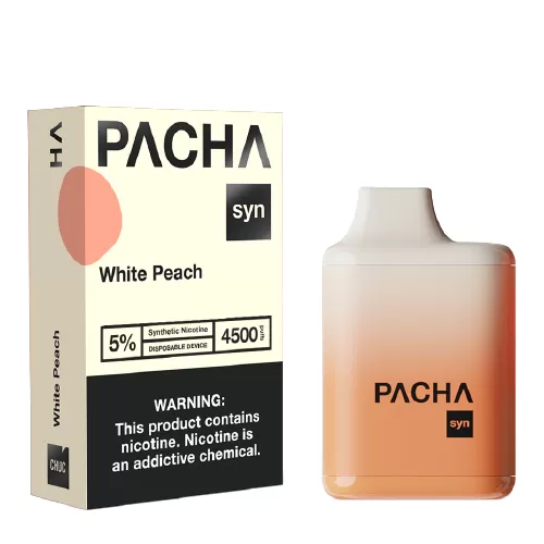 White Peach Disposable Pod (4500 Puffs) by Pachamama Syn - Image 2