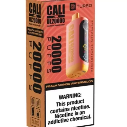 Cali UL20000 Disposable [20,000 puffs] – Peach Mango Watermelon - Ejuicewarehouse