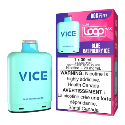 STLTH Loop Max x Vice E-Liquid Pod Pack - Blue Raspberry Ice 30ml - 20mg/ml