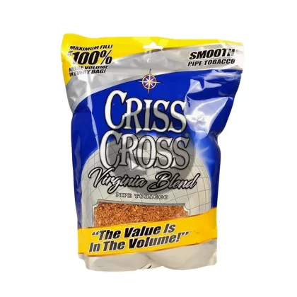 Criss Cross Virginia Blend Smooth Pipe Tobacco 8 oz. Bag