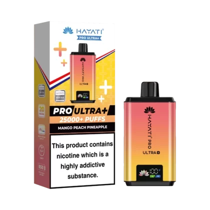 Hayati Pro Ultra Plus 25k Puffs Vape Kit Mango Peach Pineapple