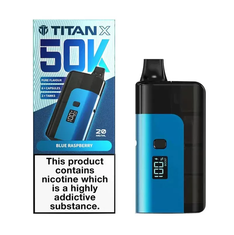 Titan X 50K Prefilled Pod Kit - Banana Ice / Sour Apple - Image 3
