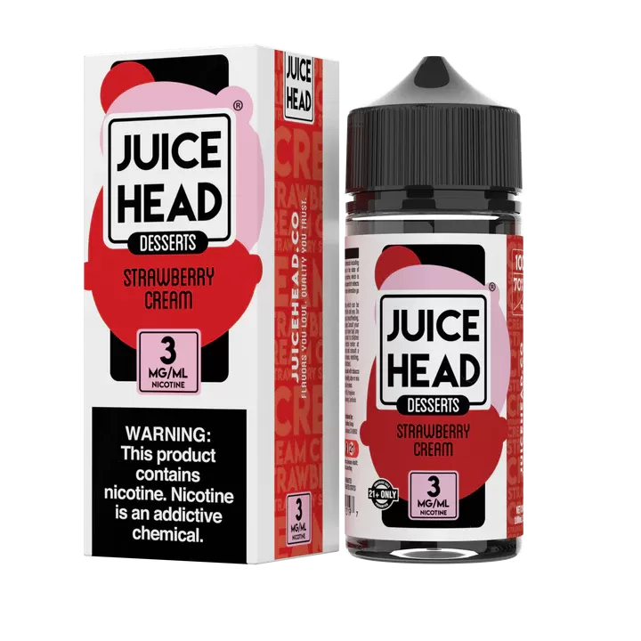 Juice Head Desserts - Strawberry Cream - 100ML E-Liquid