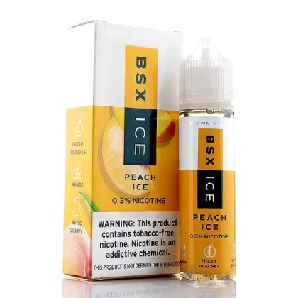 Peach Ice – Glas BSX Ice E-Juice (60 ml)