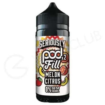 Melon Citrus Shortfill E-Liquid by Seriously Pod Fill x2 100ml