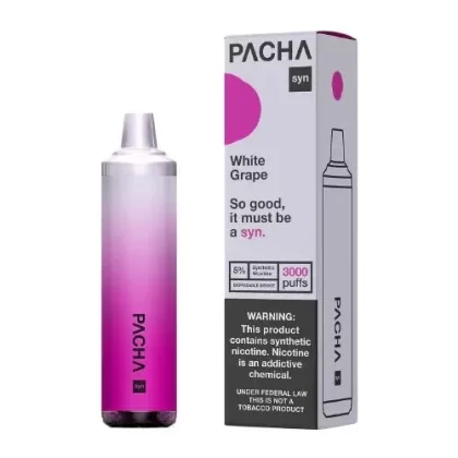 Pacha Syn Disposables by Pachamama – White Grape [3000 puffs]
