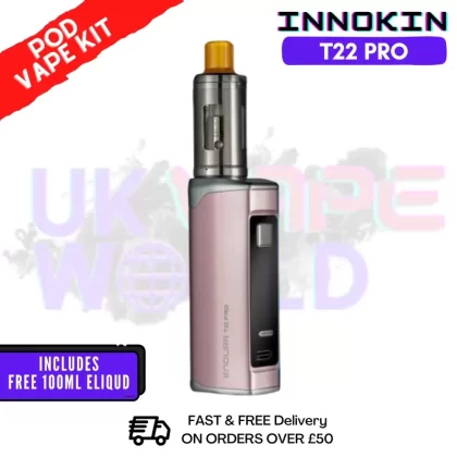 Pink Innokin Endura T22 Pro Kit + FREE 100ML E Liquid