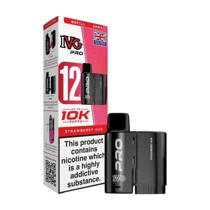 Strawberry Hub IVG Pro 12 Refill Pack - Ecigwizard
