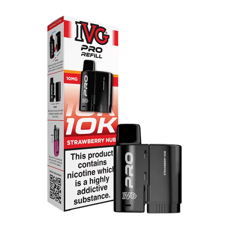 Strawberry Hub IVG Pro 12 Refill Pack - Ecigwizard - Image 2