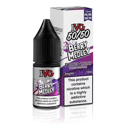 IVG 50/50 Berry Medley 10ml Nic Salt Vape Juice - Strength