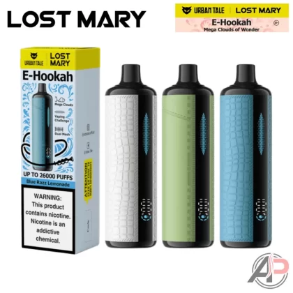 Lost Mary Urban Tale E-Hookah 26000 Puffs Disposable Vape Device - Berry Ice, Blue Razz Lemonade