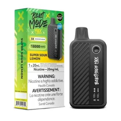 Flavour Beast Beast Mode Max 18K Disposable – 20ML – Super Sour Lemon
