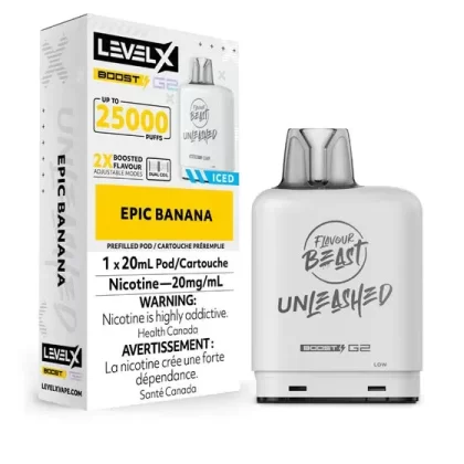 Flavour Beast Level X Vape Pod – 25K – Epic Banana