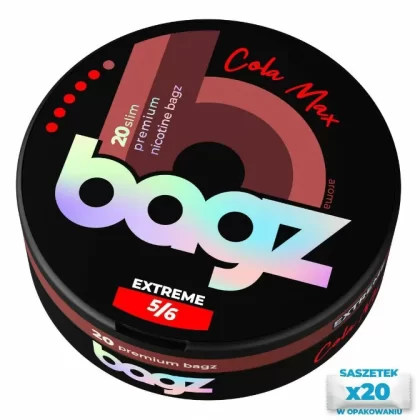 Woreczki nikotynowe BAGZ Cola Max 5/6 20mg Snus AKCYZA