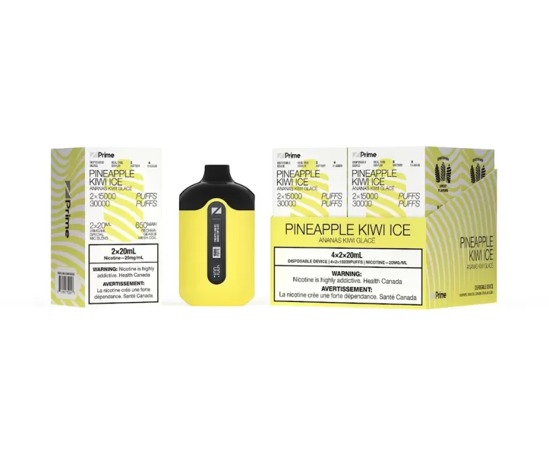 ZPrime Disposable Vape – Zpods – 30K Puff Combo – Pineapple Kiwi Ice