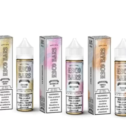 Esco Bar E-Liquid 60ml - Cinnamon Danish, Lemon Cupcake; Vape Product, Vape Product