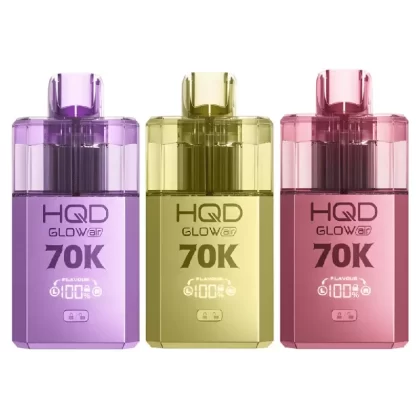 HQD Glow Air 70K Puffs Prefilled Kit Watermelon Bubblegum & Strawberry