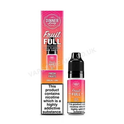 Dinner Lady Fresh Fruits Fruit Full Nic Salt E-Liquid - Vapestreams Co