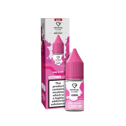 CRYSTAL CLEAR PINK SLUSH 10ML NIC SALT E-LIQUID - Strength#5MG>10MG>20MG